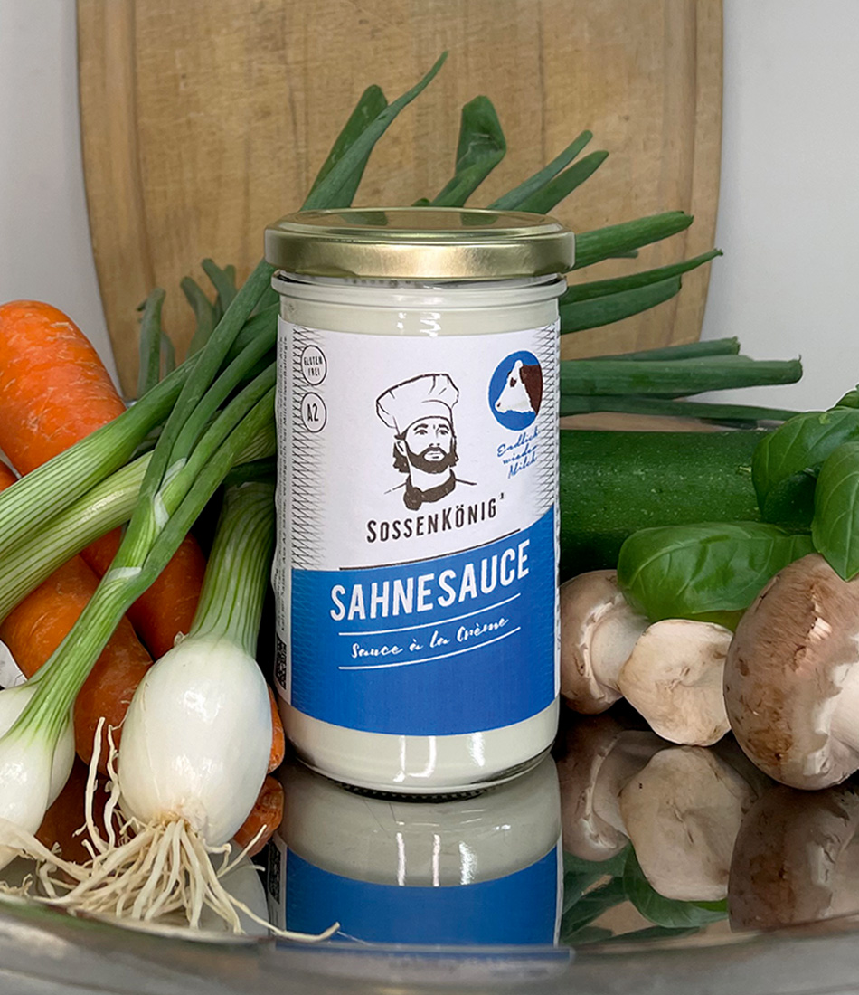 Sahnesauce – SOSSENKÖNIG servierfertige Delikatessen Soßen