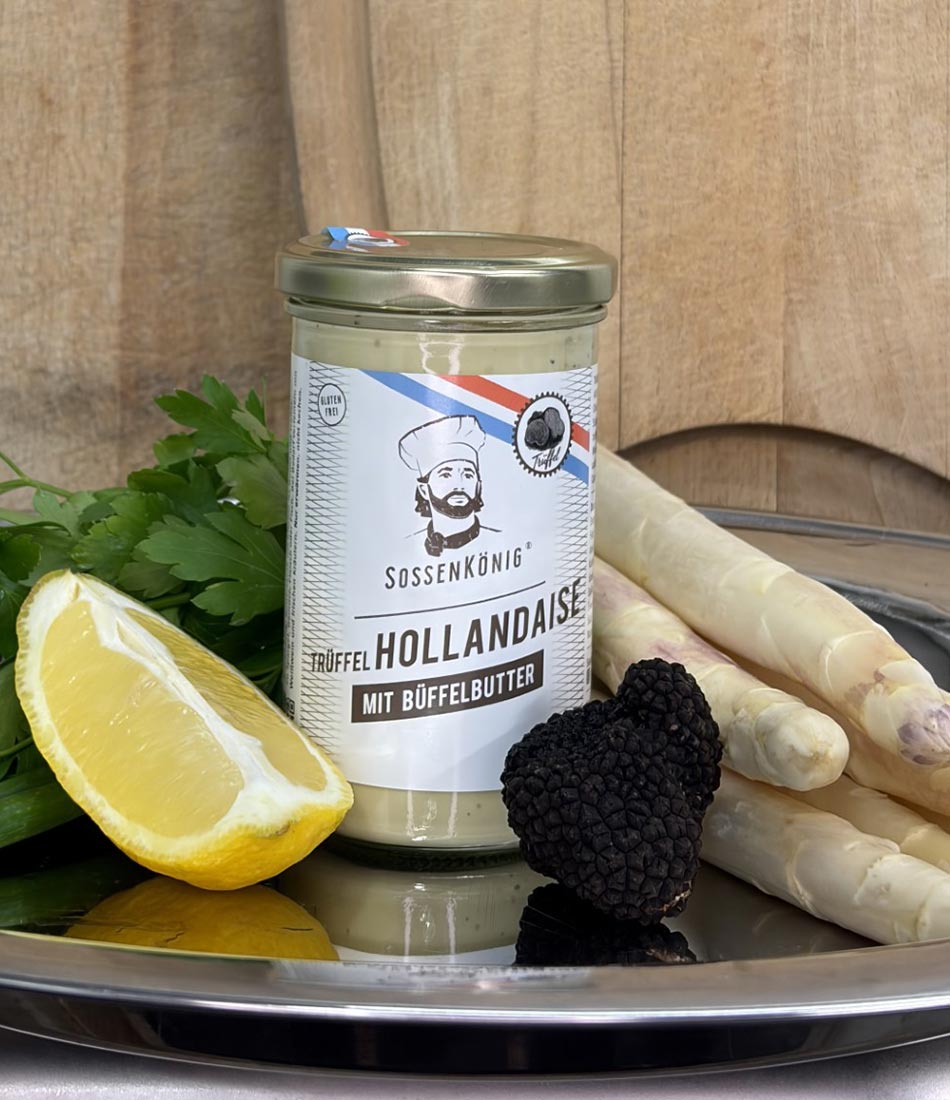 Trüffelhollandaise mit Büffelbutter